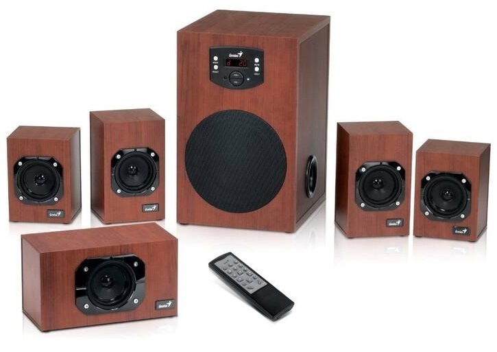 Reproduktory Genius SW-HF 4600, 5.1, Verze II. dřevo