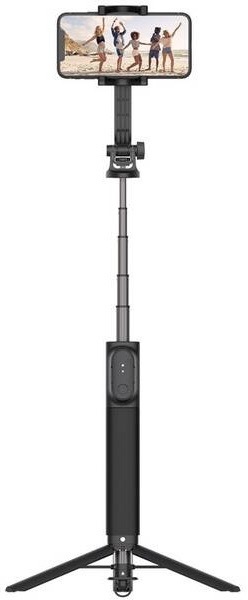 Selfie tyč FIXED Snap XL s tripodem a bezdrátovou spouští, 1/4" šroub černá