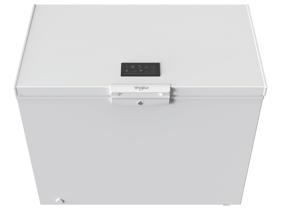Mraznička Whirlpool W3RHS19CW bílá Otevřená pultová mraznička Whirpool s osvětlením a dvěma koši