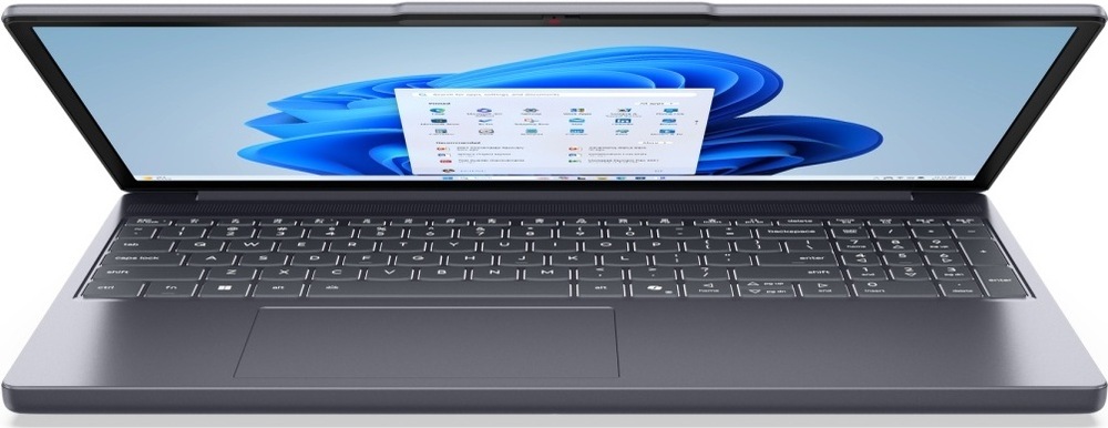 Notebook Lenovo IdeaPad Slim 3 15ARP10 šedý Pootevřený IdeaPad Slim 3 s podsvícenou klávesnicí a numerickým blokem