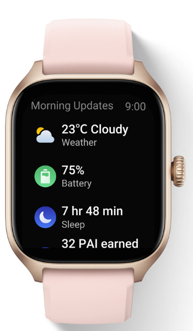 Chytré hodinky Amazfit GTS 4 - Misty White