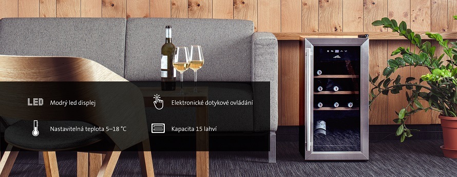 Vinotéka ETA 952890010GN černá Vinotéka ETA 952890010G, funkce
