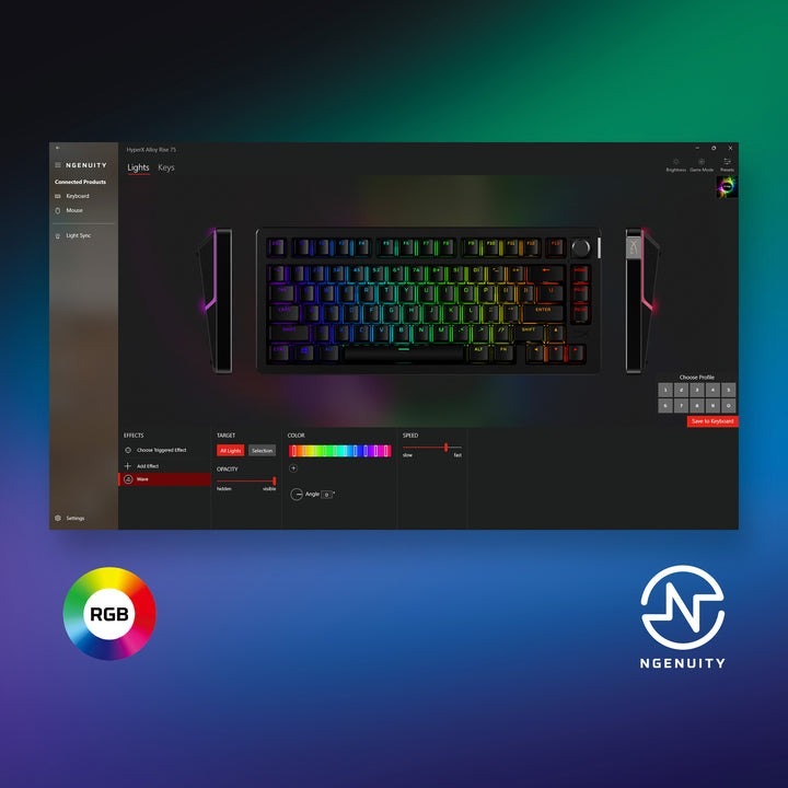 Klávesnice HyperX Alloy Rise 75, US layout černá HyperX Alloy Rise 75