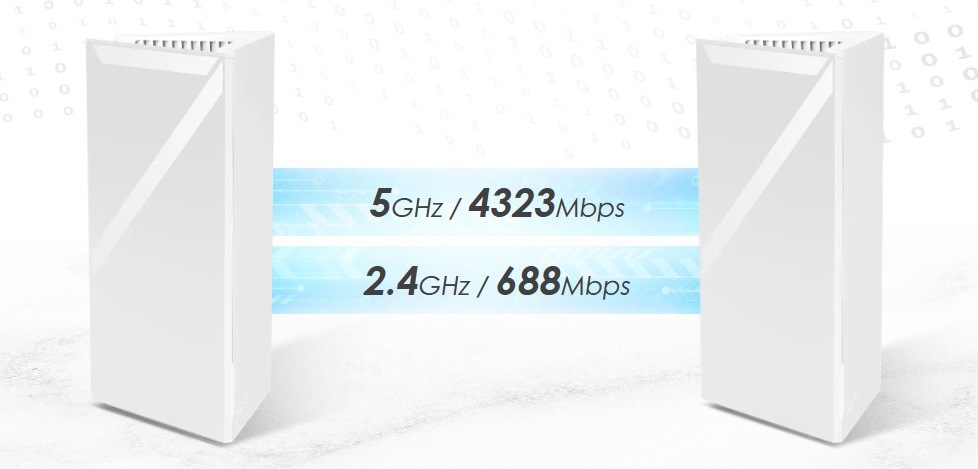 Komplexní Wi-Fi systém MSI Roamii BE Lite, WiFi7,  5/2,4GHz, 2pack bílý