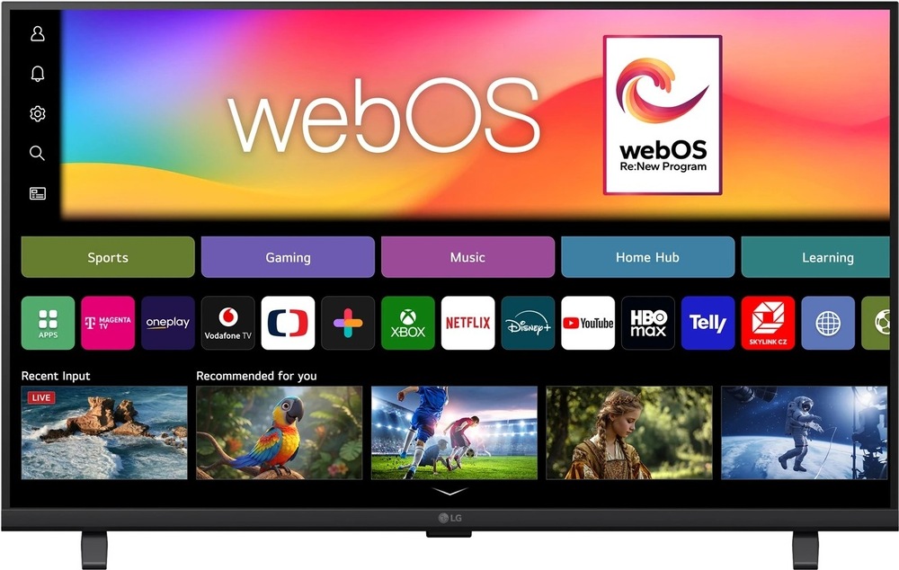Televizor LG 32LB650B s uživatelským rozhraním webOS