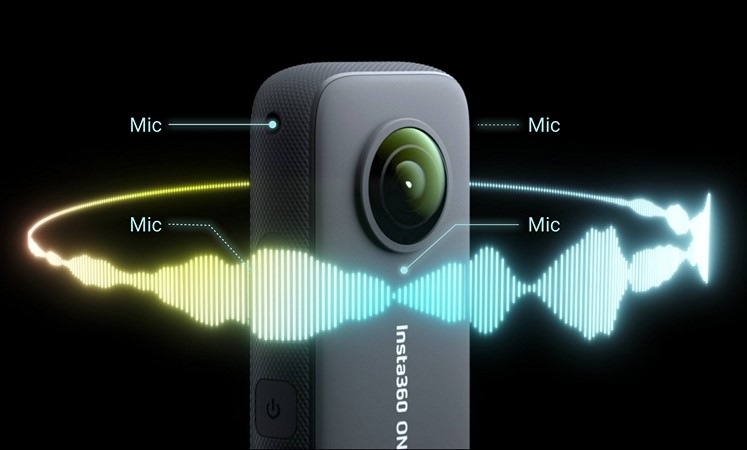 Outdoorová kamera Insta360 ONE X2 černá/šedá