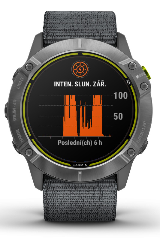 Chytré hodinky Garmin Enduro - Silver / Gray Nylon Band Chytré hodinky Garmin Enduro - Silver / Gray Nylon Band