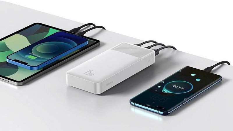 Powerbanka Baseus Bipow 20000mAh 15W bílá Powerbanka Baseus Bipow 20000mAh 15W bílá