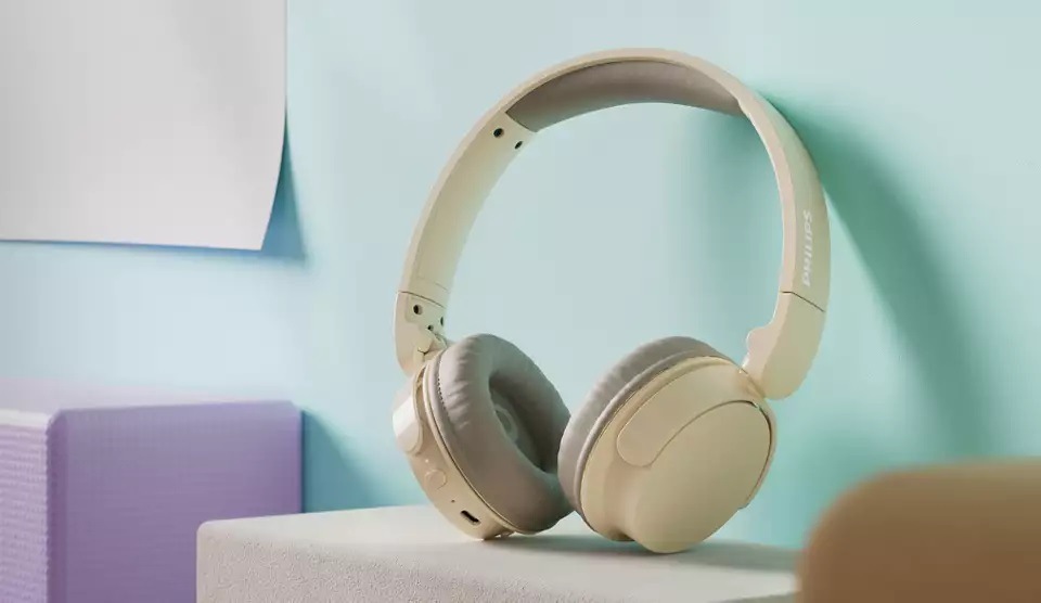 Sluchátka Philips TAH3209BG béžová