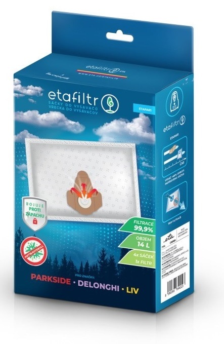 ETAFiltr sáčky do vysavačůParkside, DeLonghi, Liv, Omega 