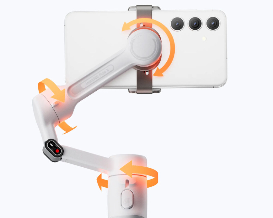 Insta360 Flow 2 Standard Bundle, šedá