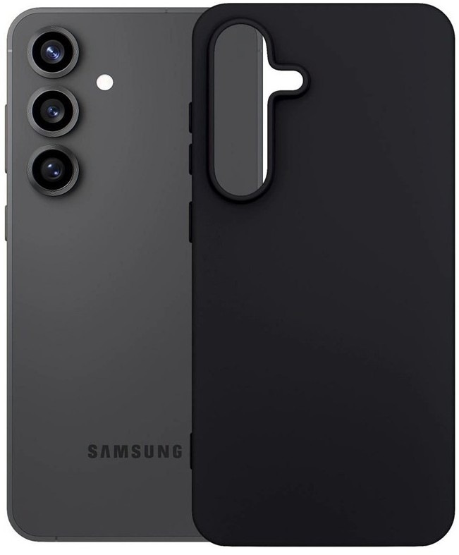 Kryt na mobil 3mk Matt Case na Samsung Galaxy S25 FE v matném černém designu