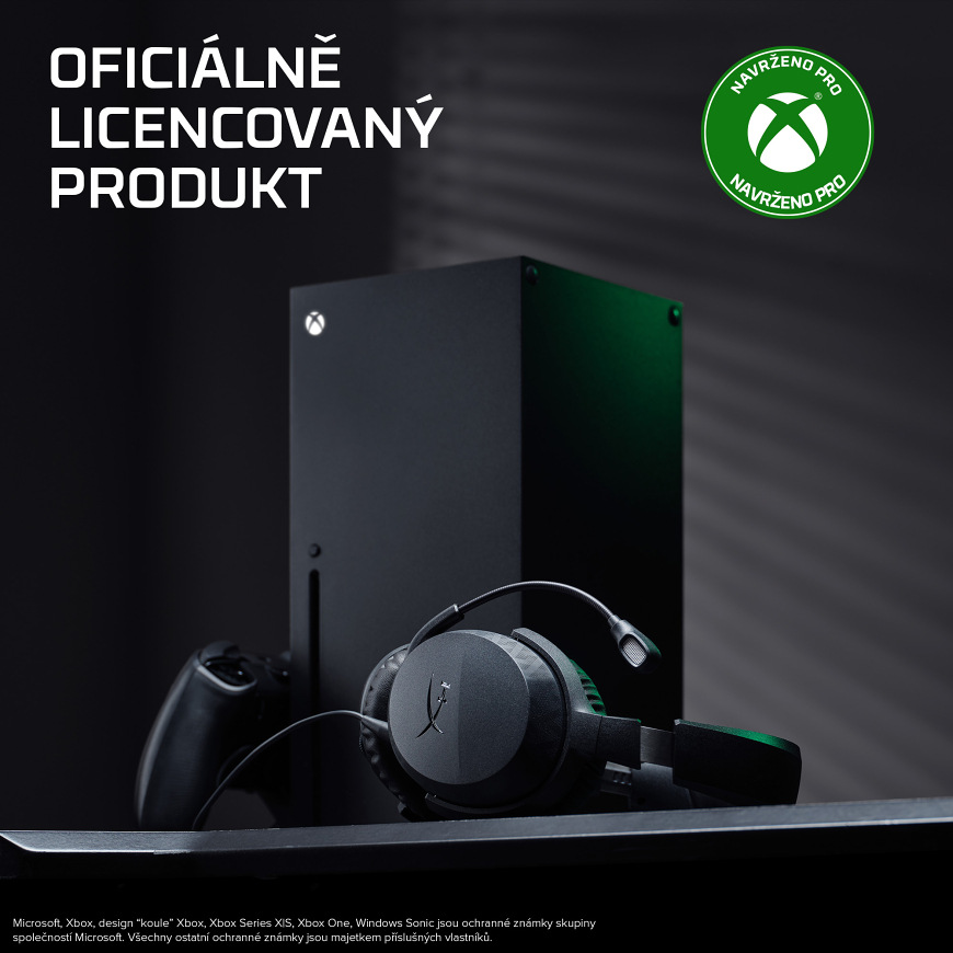 Oficiálně licencovaný headset pro Xbox Series X|S a Xbox One s 3,5mm připojením