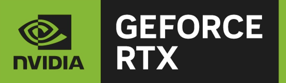 Logo NVIDIA GeForce RTX pro samostatné grafické karty řady GeForce RTX
