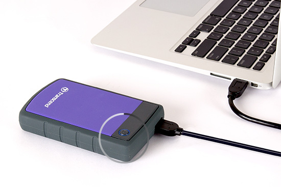 Externí pevný disk 2,5" Transcend StoreJet 25H3P 1TB černý/fialový