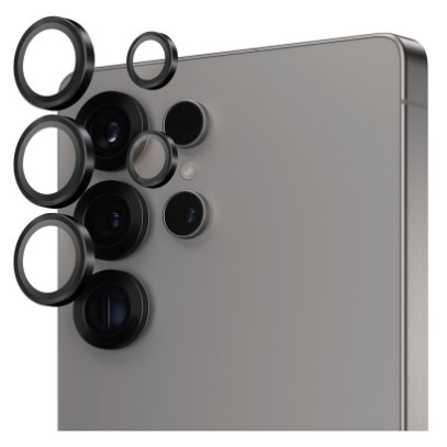 Ochranné sklo čočky fotoaparátu PanzerGlass HoOps na Samsung Galaxy S25 Ultra černé