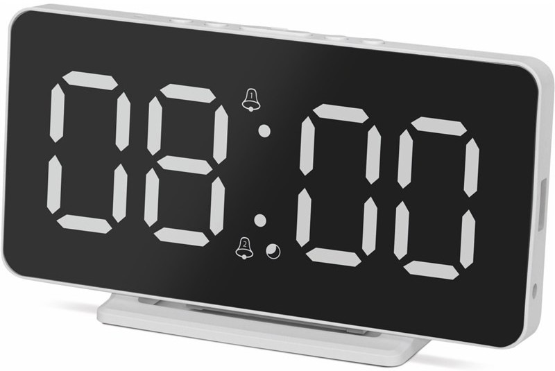 Budík TechniSat VIOLA AC-1 v elegantním bílém provedení
