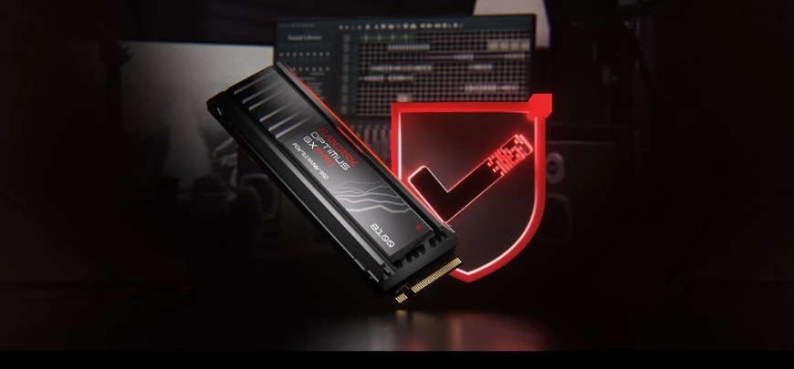 SSD SANDISK Optimus GX PRO 8100 8 TB Heatsink - PCIe 5.0 (NVMe) černý SSD SANDISK Optimus GX PRO 8100 Heatsink s ikonou zabezpečení dat