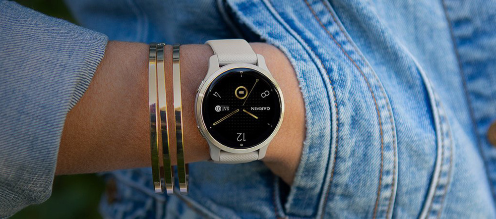 GPS hodinky Garmin Venu 2S - ZÁNOVNÍ - 12 měsíců záruka - Rose Gold/White Leather Band GPS hodinky Garmin Venu 2S - ZÁNOVNÍ - 12 měsíců záruka - Rose Gold/White Leather Band