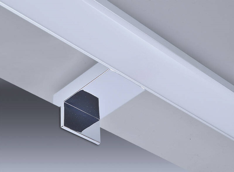 Nástěnné svítidlo Solight 12W, 900lm, 4000K, IP44, 60cm stříbrné