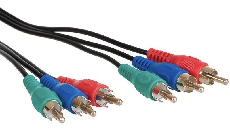 Kabel AQ 3× CINCH na 3× CINCH, video, 2 m