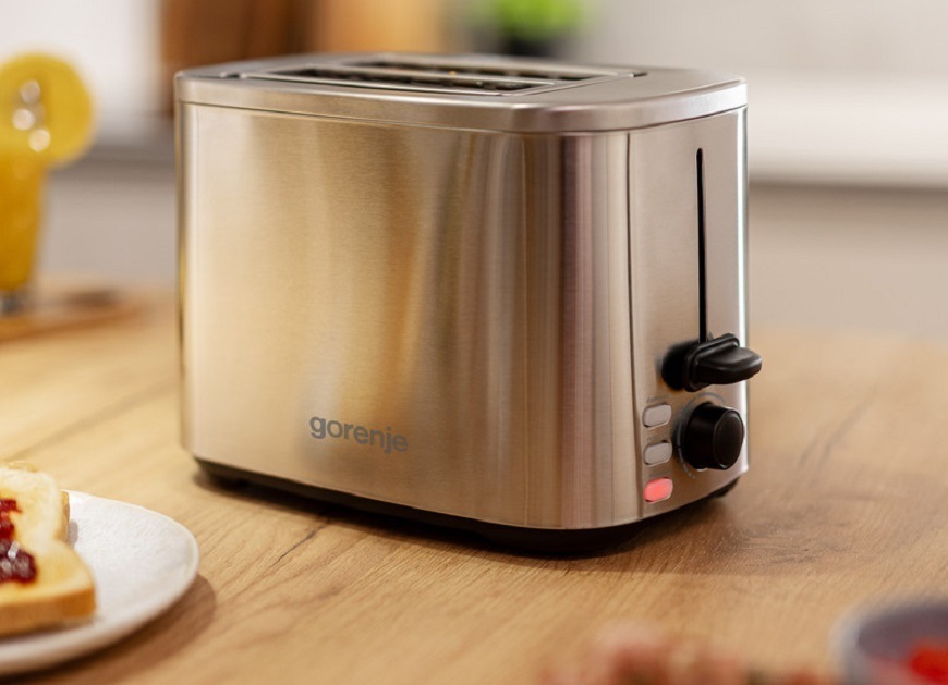 Topinkovač Gorenje T800DS stříbrný Topinkovač Gorenje T800DS, nerezová, chladné stěny spotřebiče
