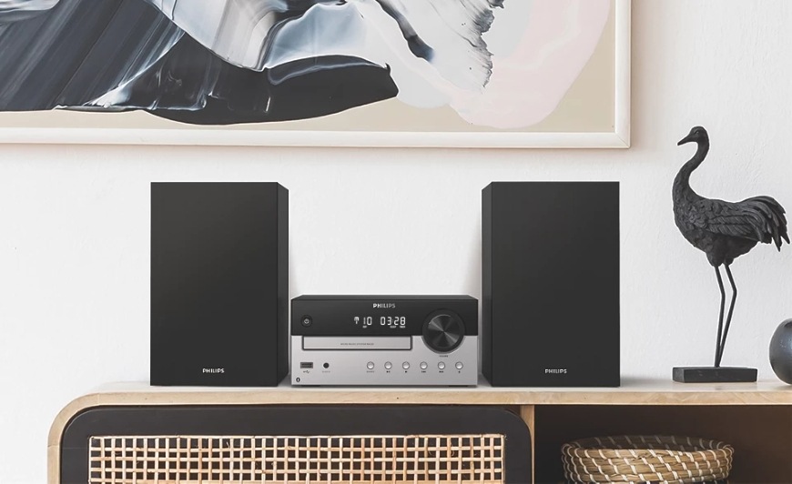 Mikrosystém Philips TAM4505M2 černý/šedý Philips TAM4505M2, černá