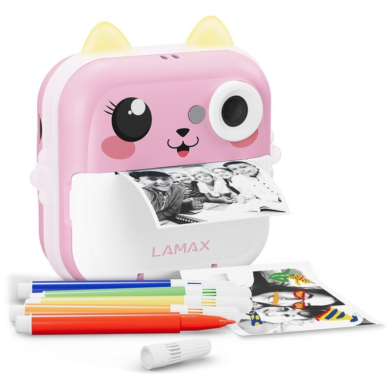 Instantní fotoaparát LAMAX InstaKid2 AI Plus růžový Instantní fotoaparát LAMAX InstaKid2 AI Plus růžový