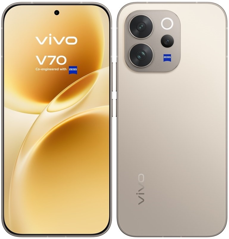 Mobilní telefon Vivo V70 5G 8 GB/256 GB v šedém provedení