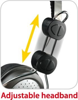 Headset Genius HS-04SU černý/stříbrný Headset Genius HS-04SU černý/stříbrný