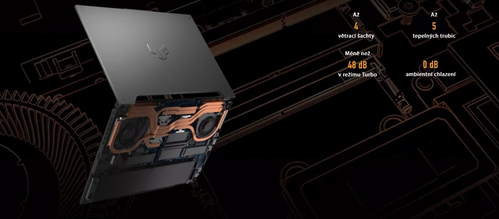 Notebook Asus TUF Gaming A17 (FA707RM-HX038W) šedý Asus TUF Gaming A17