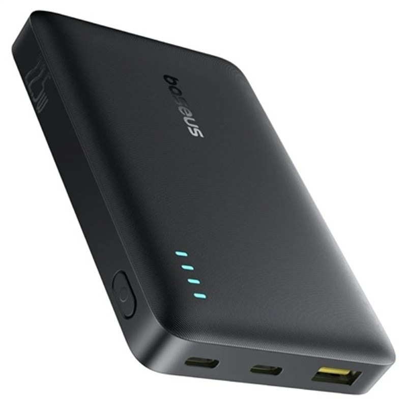 Powerbanka Baseus s kapacitou 10 000 mAh, černá barva
