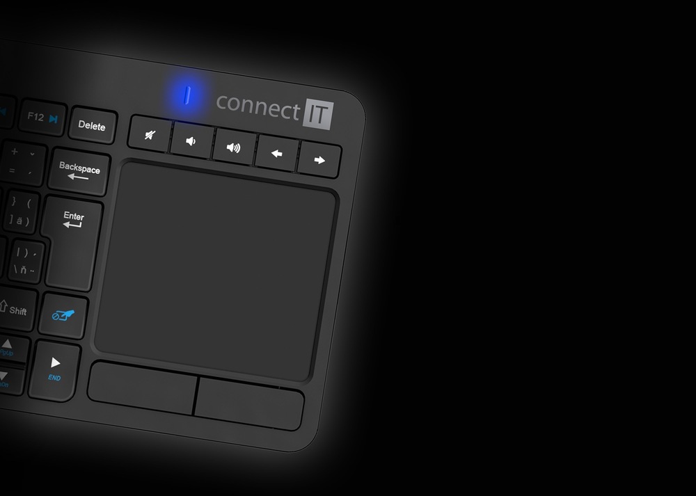 Klávesnice Connect IT Touch, CZ/SK layout černá