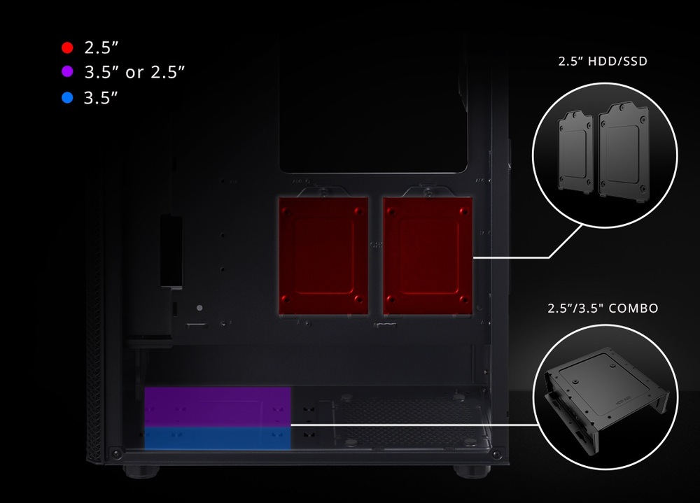 Case ADATA XPG Valor Mesh černá Case ADATA XPG Valor Mesh černá