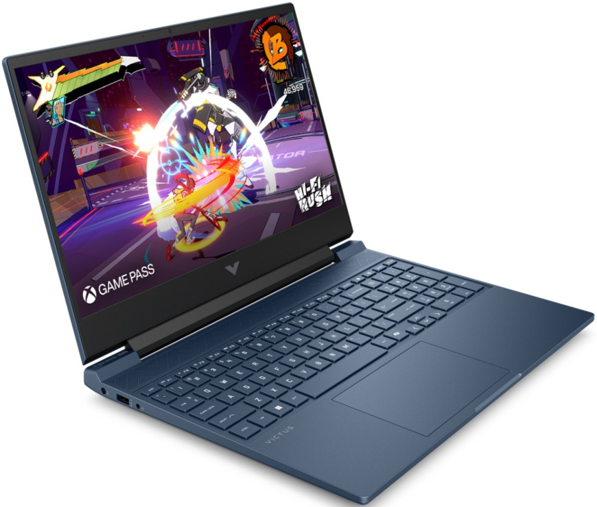 Notebook HP VICTUS 15-fa2003nc + Game Pass předplatné na 3 měsíce modrý HP VICTUS 15-fa2003nc, modrá