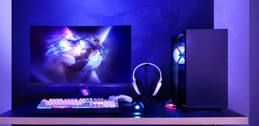 Obrázek PC skříně umístěné v herní základně.