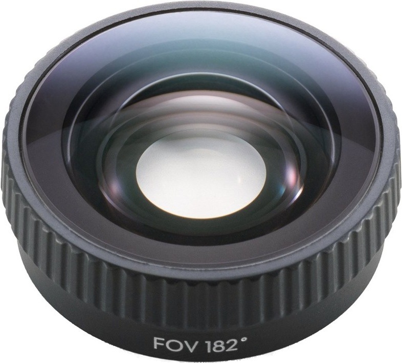 Objektiv DJI Osmo Action 6 FOV Boost Lens černý Detail objektivu Osmo Action 6 FOV Boost Lens