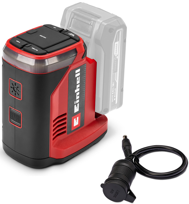 Napájecí adaptér Einhell Expert TE-ES 18/150/1 Li-C-Solo je dodávána bez baterie
