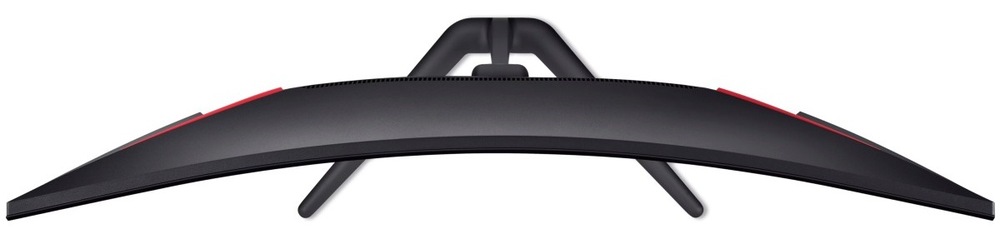 Pohled shora na zakřivení herního monitoru Acer Nitro ED340CUR J0bmiipx
