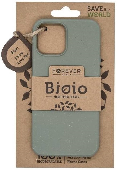 Kryt na mobil Forever Bioio na Apple iPhone 12 Pro Max zelený