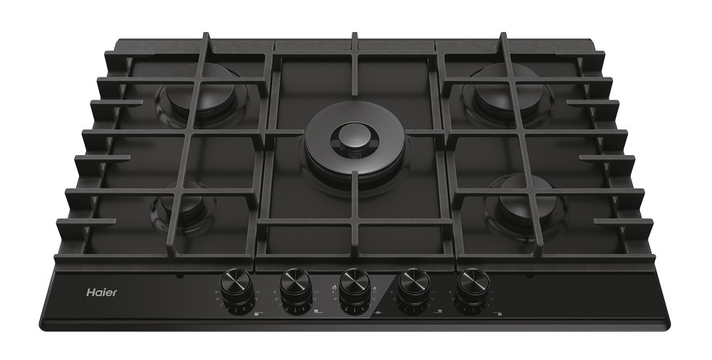 Plynová varná deska Haier Gas On Metal Series 6 HAHG7W5HEB černá Plynová varná deska Haier Gas On Metal Series 6 HAHG7W5HEB černá
