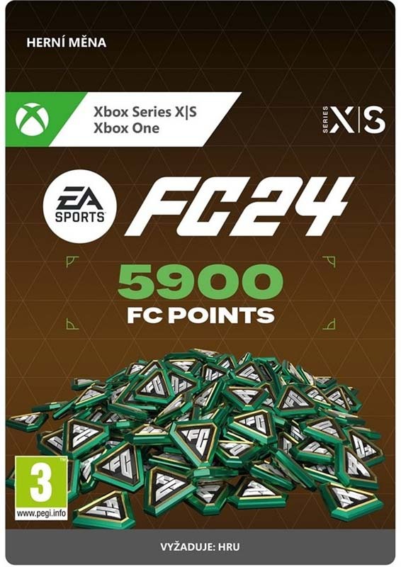 EA FC 24 - 5900 FC POINTS - elektronická licence EA FC 24 - 5 900 FC POINTS – elektronická licence, Xbox Series / Xbox One