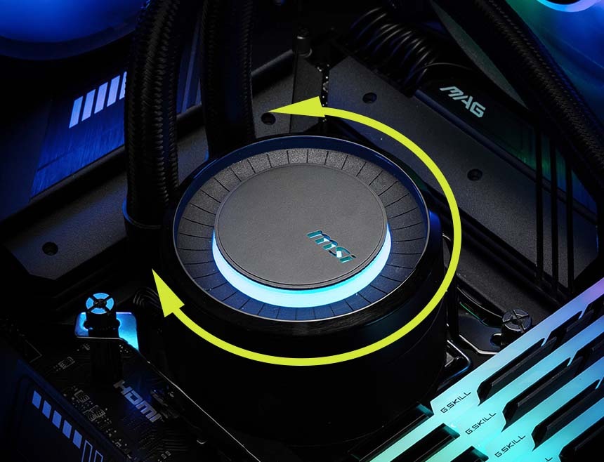 Vodní chladič MSI MAG Core Liquid E240 White MSI MAG Core Liquid E240 White