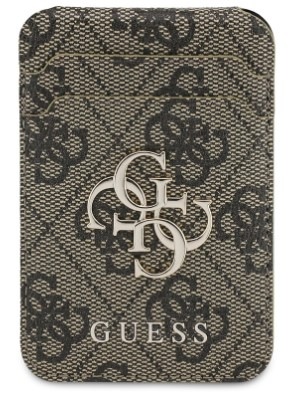 Peněženka Guess 4G Metal Logo MagSafe Cardslot hnědá