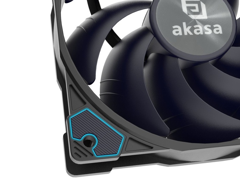 Ventilátor AKASA Black Two Ball Bearing, 120 mm, PWM černý Ventilátor AKASA Black Two Ball Bearing, 120 mm, PWM černý