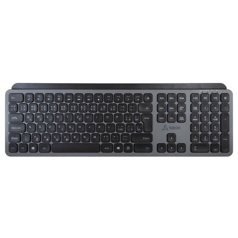 Klávesnice SBOX BT-26, CZ/SK layout černá/šedá
