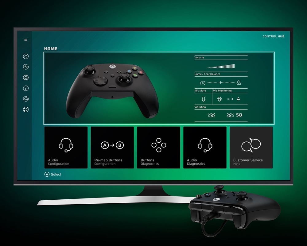 Gamepad Turtle Beach Rematch Core Wired, XBOX Series X/S, XBOX One, PC černý V aplikaci si nastavíte všechny funkce tak, aby ovladač odpovídal vašemu hernímu způsobu.