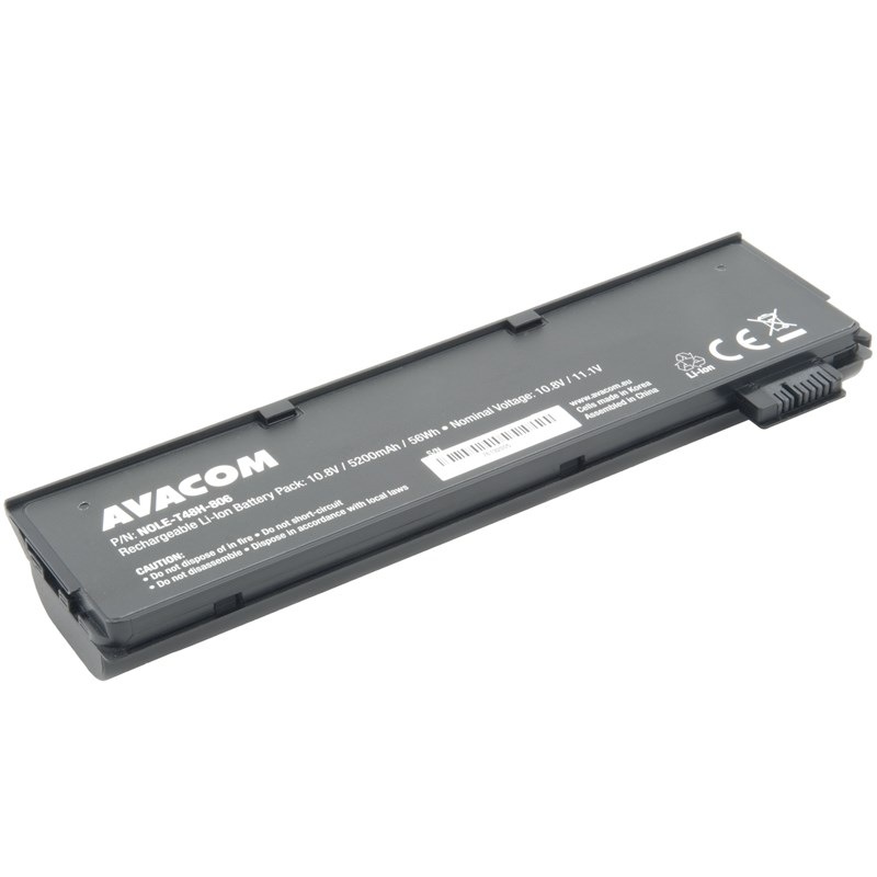 Baterie Avacom Lenovo ThinkPad T470, T480, T570, T580 Li-Ion 10,8V 5200mAh