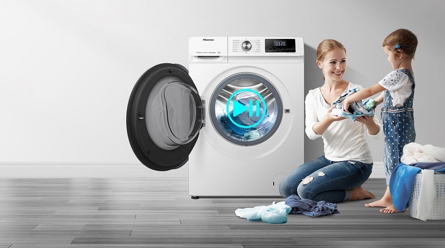 Pračka Hisense WFQA7014EVJM bílá Pračka Hisense WFQA7014EVJM, bílá, zapomenuté prádlo