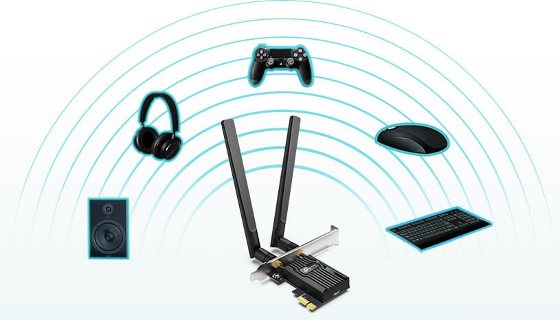 Síťová karta TP-Link Archer TX20E, AX1800 Wi-Fi 6 Bluetooth PCIe černá